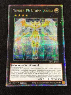Yugioh Number 39: Utopia Double MP24-EN031 1st Quarter Secret (NM) - Image 1