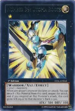 Yugioh - Number 39 Utopia Roots - Rare - 1st Edition NM - Free Holographic Card - Image 1