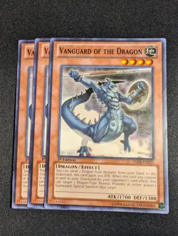 Yugioh - 3x Vanguard of the Dragon YSKR-EN025 1st Edition Common NM - Image 2