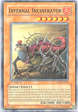 Infernal Incinerator EEN-EN012 Yu-Gi-Oh! Card Light Play 1st Edition - Image 2