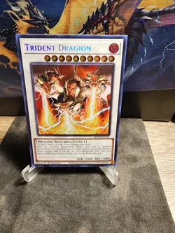 Yugioh Trident Dragon MP24-EN147 Prismatic Secret Rare 1st Edition NM x1 - Image 1