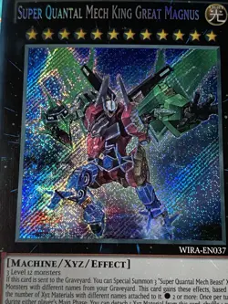 Super Quantal Mech King Great Magnus - WIRA-EN037 - Secret Rare - 1st Yugioh - Image 2
