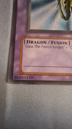 Double Misprint! Gaia the Dragon Champion LOB-125. Gold Name + Reverse Holo Foil - Image 10