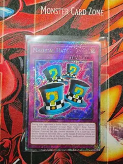 Magical Hats Yugioh RA03-EN107 Platinum Secret Rare PSR NM - Image 1