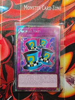 Magical Hats Yugioh RA03-EN107 Platinum Secret Rare PSR NM - Image 2