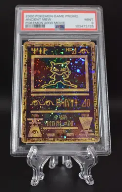 2000 Pokemon Ancient Mew PSA 9 MINT PokÃ©mon Movie Game Promo Double Holo Card - Image 10
