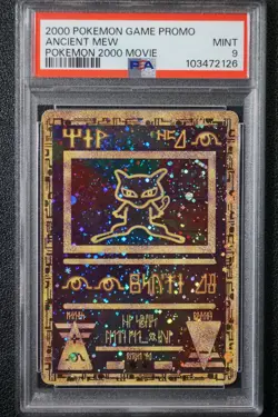 2000 Pokemon Ancient Mew PSA 9 MINT PokÃ©mon Movie Game Promo Double Holo Card - Image 11