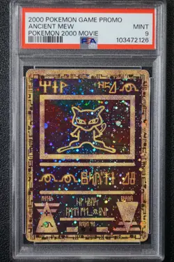 2000 Pokemon Ancient Mew PSA 9 MINT PokÃ©mon Movie Game Promo Double Holo Card - Image 12