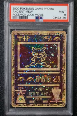 2000 Pokemon Ancient Mew PSA 9 MINT PokÃ©mon Movie Game Promo Double Holo Card - Image 13