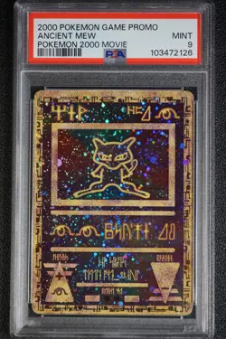 2000 Pokemon Ancient Mew PSA 9 MINT PokÃ©mon Movie Game Promo Double Holo Card - Image 16
