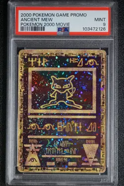 2000 Pokemon Ancient Mew PSA 9 MINT PokÃ©mon Movie Game Promo Double Holo Card - Image 18