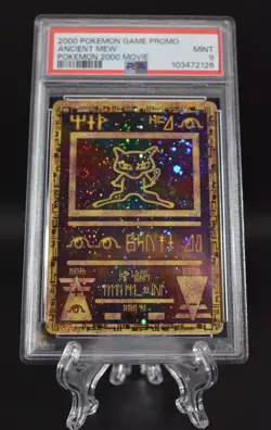 2000 Pokemon Ancient Mew PSA 9 MINT PokÃ©mon Movie Game Promo Double Holo Card - Image 2