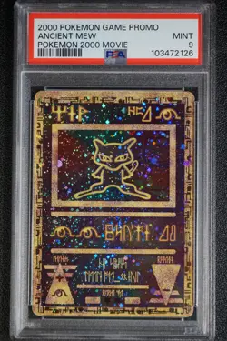 2000 Pokemon Ancient Mew PSA 9 MINT PokÃ©mon Movie Game Promo Double Holo Card - Image 20