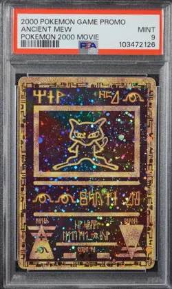 2000 Pokemon Ancient Mew PSA 9 MINT PokÃ©mon Movie Game Promo Double Holo Card - Image 5