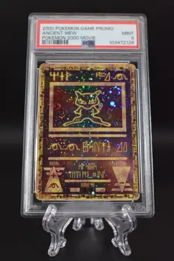2000 Pokemon Ancient Mew PSA 9 MINT PokÃ©mon Movie Game Promo Double Holo Card - Image 8