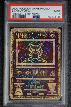 2000 Pokemon Ancient Mew PSA 9 MINT PokÃ©mon Movie Game Promo Double Holo Card - Image 9