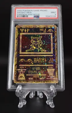 2000 Pokemon Ancient Mew PSA 9 MINT PokÃ©mon Movie Game Promo Double Holo Card - Image 10