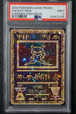 2000 Pokemon Ancient Mew PSA 9 MINT PokÃ©mon Movie Game Promo Double Holo Card - Image 11