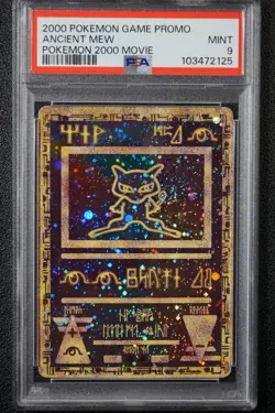 2000 Pokemon Ancient Mew PSA 9 MINT PokÃ©mon Movie Game Promo Double Holo Card - Image 13