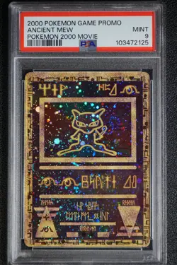 2000 Pokemon Ancient Mew PSA 9 MINT PokÃ©mon Movie Game Promo Double Holo Card - Image 15