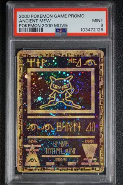 2000 Pokemon Ancient Mew PSA 9 MINT PokÃ©mon Movie Game Promo Double Holo Card - Image 19
