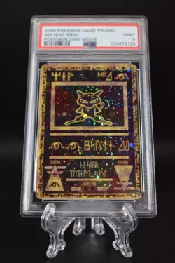 2000 Pokemon Ancient Mew PSA 9 MINT PokÃ©mon Movie Game Promo Double Holo Card - Image 2