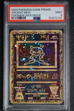 2000 Pokemon Ancient Mew PSA 9 MINT PokÃ©mon Movie Game Promo Double Holo Card - Image 7
