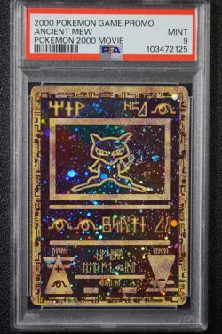 2000 Pokemon Ancient Mew PSA 9 MINT PokÃ©mon Movie Game Promo Double Holo Card - Image 9
