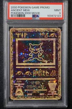 2000 Pokemon Ancient Mew PSA 9 MINT Pokémon Movie Game Promo Double Holo Card - Image 14