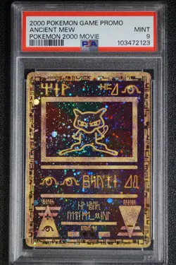 2000 Pokemon Ancient Mew PSA 9 MINT Pokémon Movie Game Promo Double Holo Card - Image 16