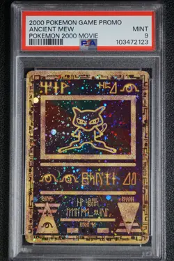 2000 Pokemon Ancient Mew PSA 9 MINT Pokémon Movie Game Promo Double Holo Card - Image 17