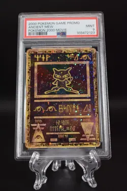 2000 Pokemon Ancient Mew PSA 9 MINT Pokémon Movie Game Promo Double Holo Card - Image 4