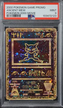 2000 Pokemon Ancient Mew PSA 9 MINT Pokémon Movie Game Promo Double Holo Card - Image 6