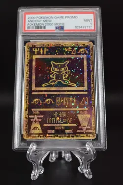 2000 Pokemon Ancient Mew PSA 9 MINT Pokémon Movie Game Promo Double Holo Card - Image 7
