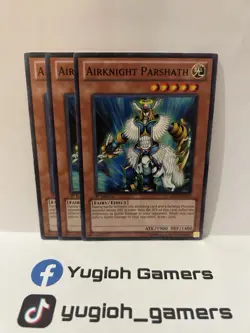 YUGIOH AIRKNIGHT PARSHATH X3 SDLS 1st EDITION COMMON L-PLAYED - Image 2