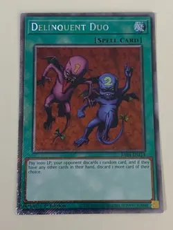 Yugioh - Delinquent Duo - 1st Edition Platinum Secret Rare NM - Free Holo Card B - Image 3