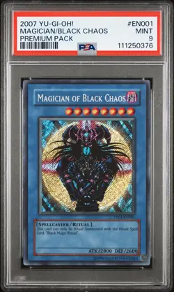 Yu-Gi-Oh! Premium Pack Magician of Black Chaos 2007 PP01-EN001 Unlimited PSA 9 - Image 1