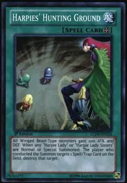 Yu-Gi-Oh! - Harpie's Hunting Ground 2013 LCJW-EN102 Super Rare 1st Edition - Image 3