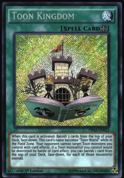 Yu-Gi-Oh! - Dragons of Legend 2 Toon Kingdom DRL2-EN023 Secret Rare 1st Edition - Image 1