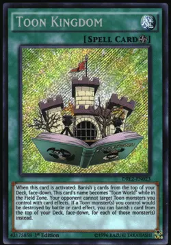 Yu-Gi-Oh! - Dragons of Legend 2 Toon Kingdom DRL2-EN023 Secret Rare 1st Edition - Image 3