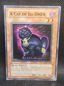 Yugioh A Cat of Ill Omen DR1-EN018 LP Condition - Image 1