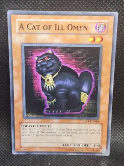 Yugioh A Cat of Ill Omen DR1-EN018 LP Condition - Image 3
