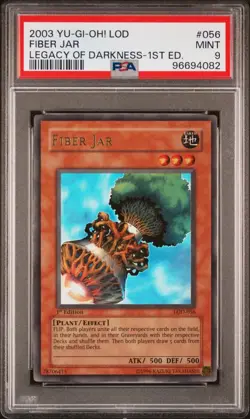 Yu-Gi-Oh! - Legacy of Darkness Fiber Jar 2003 LOD-056 1st Edition PSA 9 - Image 1