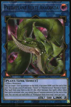 Yu-Gi-Oh! El Dorado Predaplant Verte Anaconda 2021 MGED-EN036 Gold Rare 1st Ed - Image 3