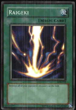 Yu-Gi-Oh! - Legends of Blue Eyes White Dragon Raigeki 2002 LOB-053 Unlimited - Image 3