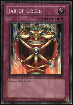 Yu-Gi-Oh! - Labyrinth of Nightmare Jar of Greed 2003 LON-047 1st Edition - Image 3