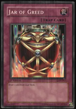 Yu-Gi-Oh! - Labyrinth of Nightmare Jar of Greed 2003 LON-047 1st Edition - Image 3