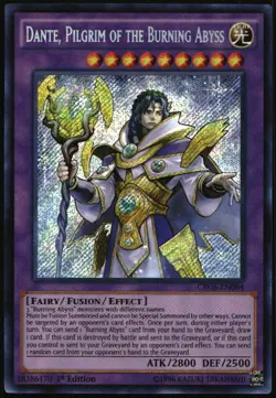 Yu-Gi-Oh! - Crossed Souls Dante Pilgrim of the Burning Abyss 2015 CROS-EN084 1st - Image 1