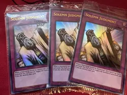 3x  SEALED Solemn Judgment LART Limited Edition Yu-Gi-Oh! TCG - Image 1