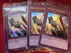 3x  SEALED Solemn Judgment LART Limited Edition Yu-Gi-Oh! TCG - Image 2